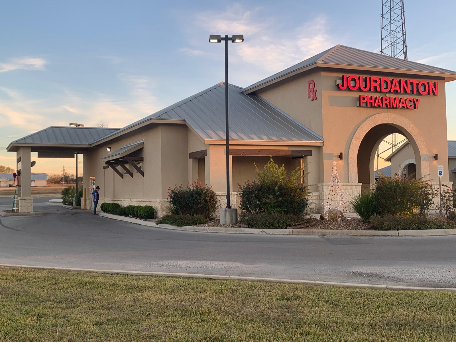 Exterior of Jourdanton Pharmacy on East State Highway 97